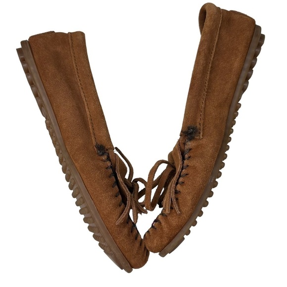 Minnetonka Suede Leather Kilty Arizona Moccasins. Size 9 - Picture 6 of 11